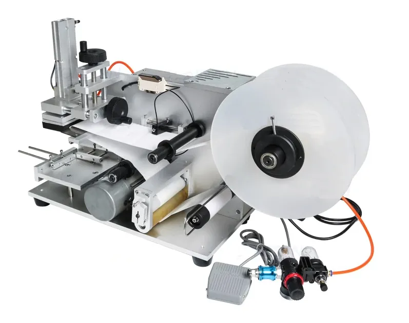 TB‑60 semi‑automatic flat bottle/cap labelling machine