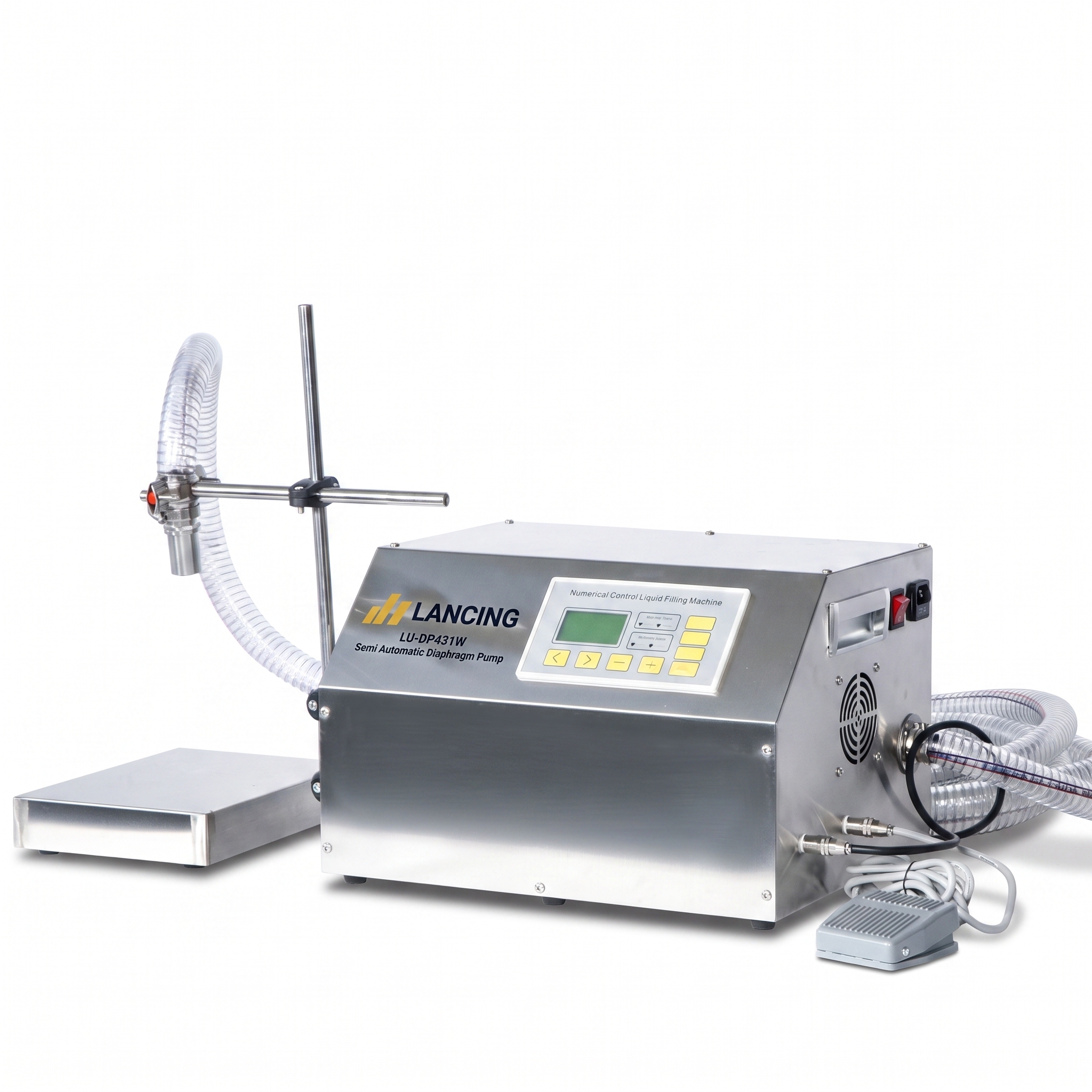 LANCING LU-DP431W Semi Automatic Diaphragm Pump Edible Oil Filling Machine