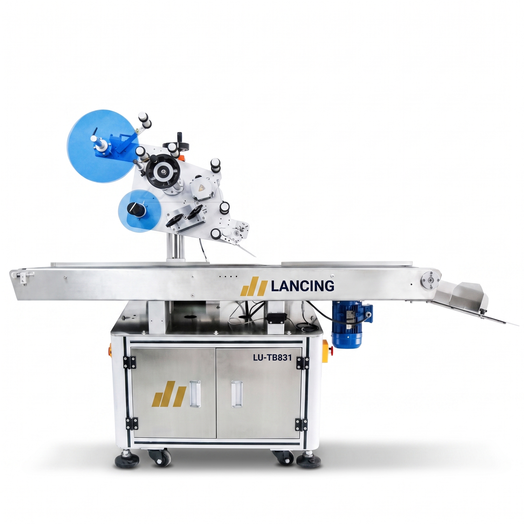 Automatic Flat Surface Self-Adhesive Top Sides Wipe-on Bottle Labelling Machine