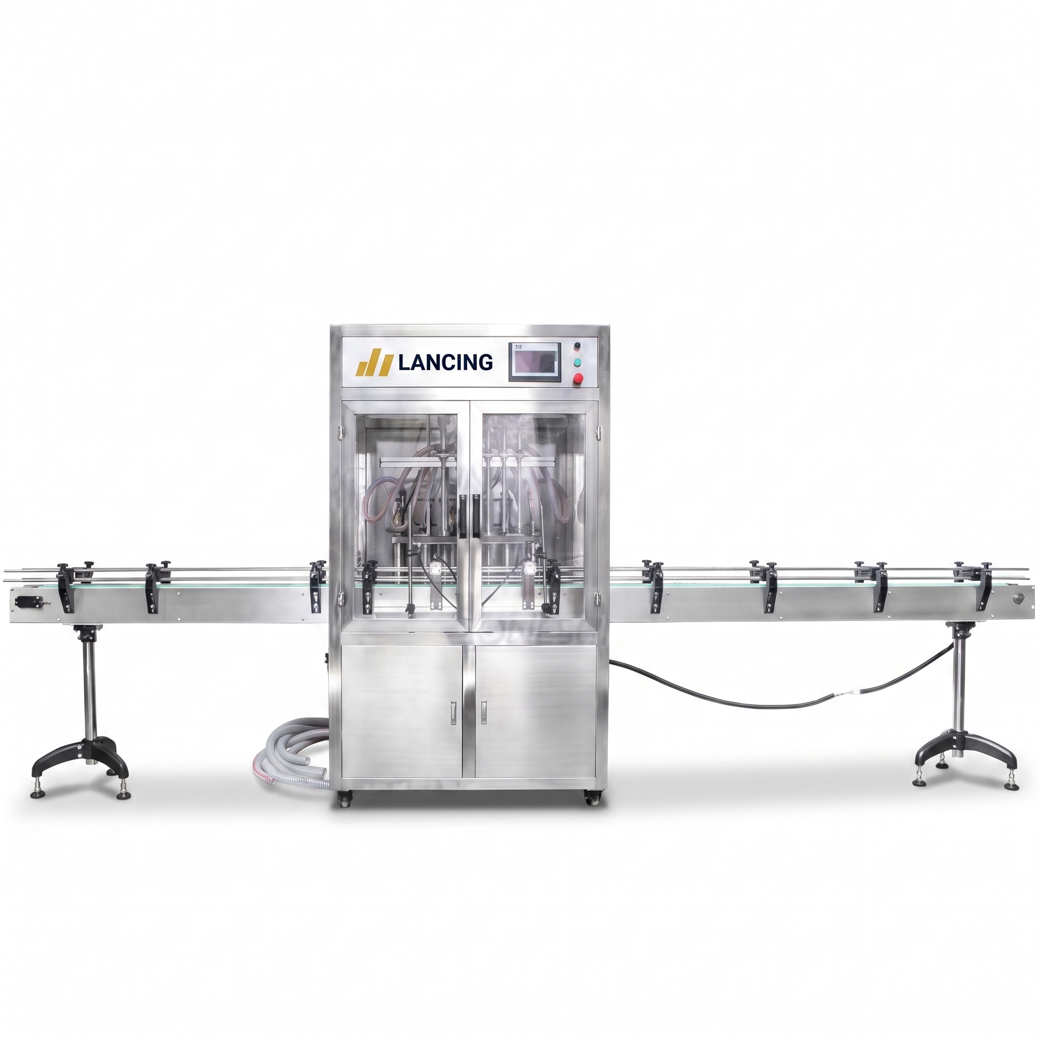 LANCING Piston Pump Automatic Beverage Shampoo Bottle Filling Machine